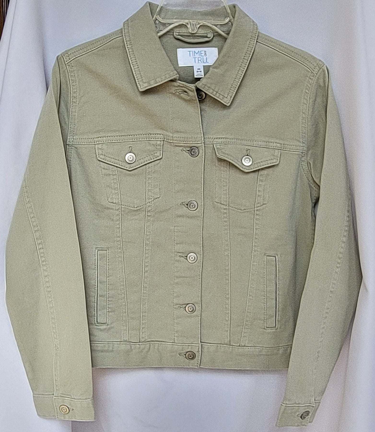 Denim Jacket in light green - Adult XS