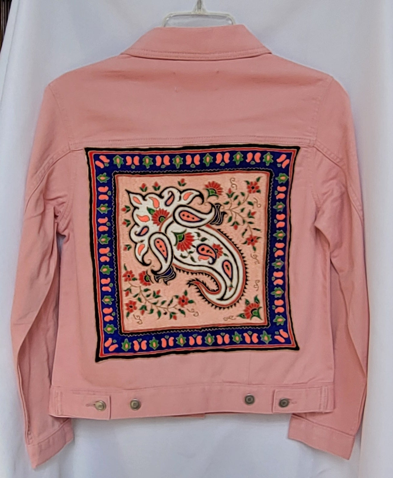 Denim Jacket - Pink Adult XS