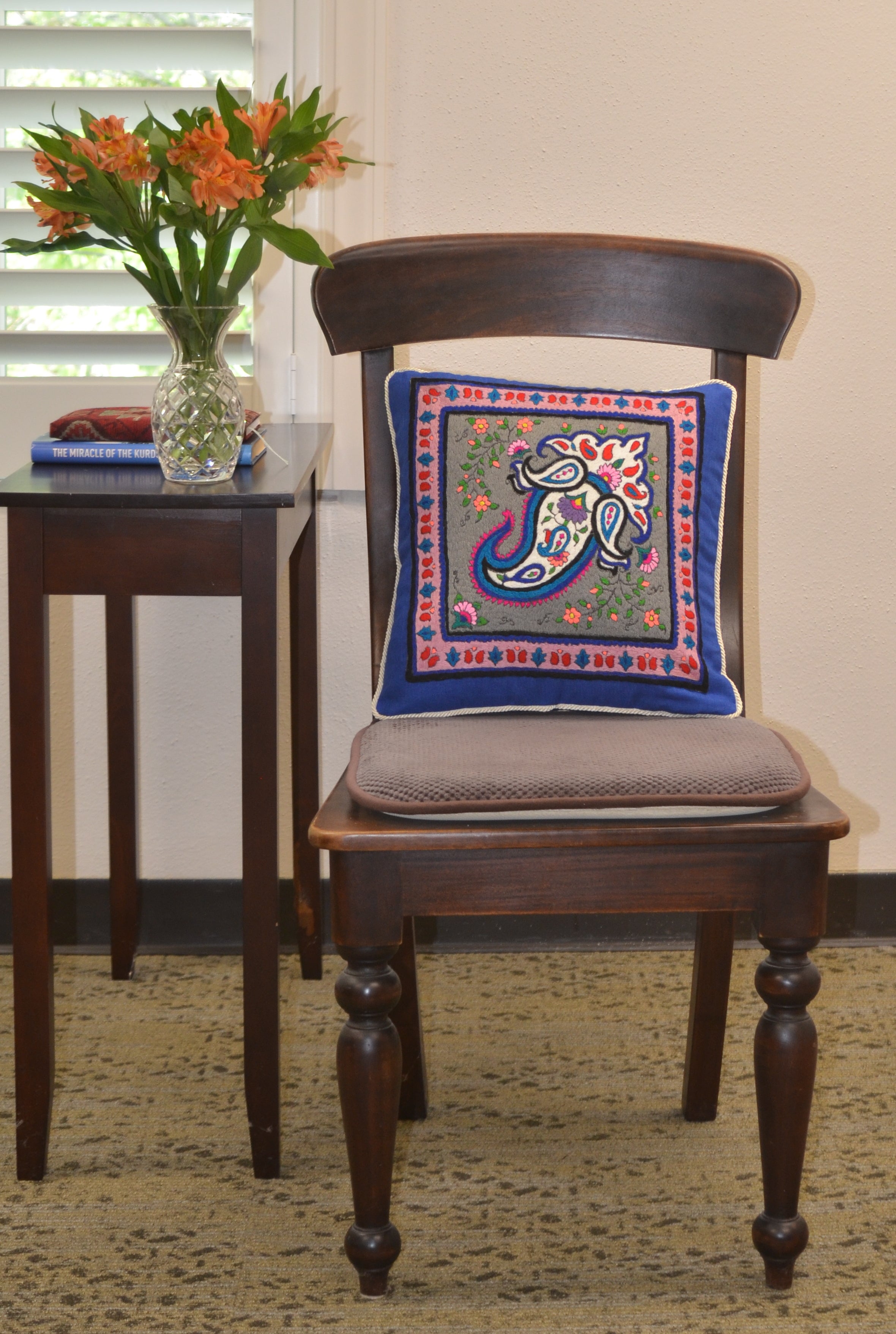 Linen pillow (Royal blue)