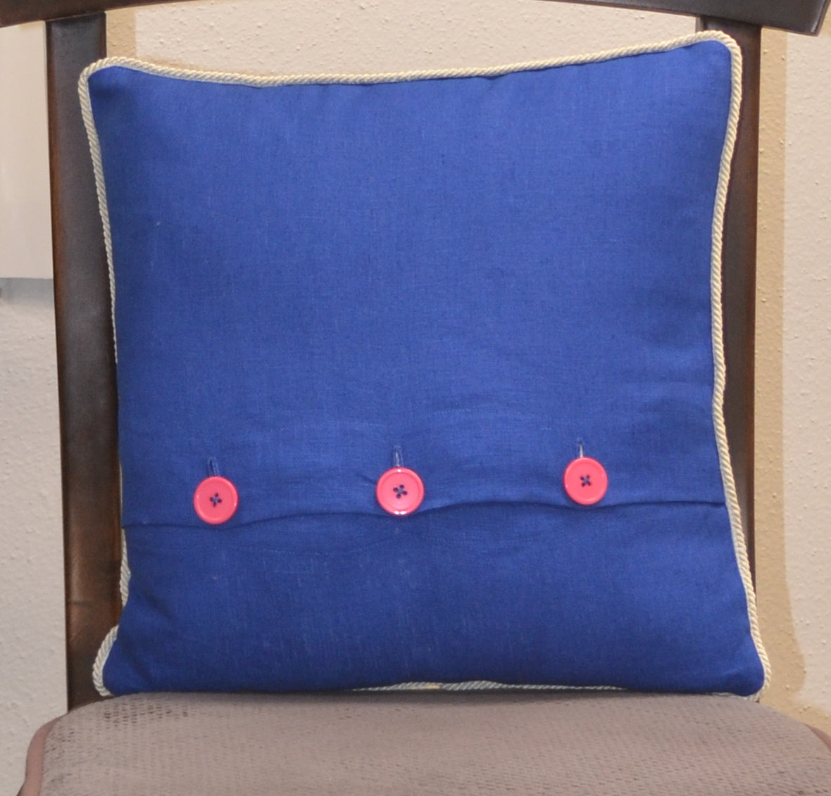 Linen pillow (Royal blue)