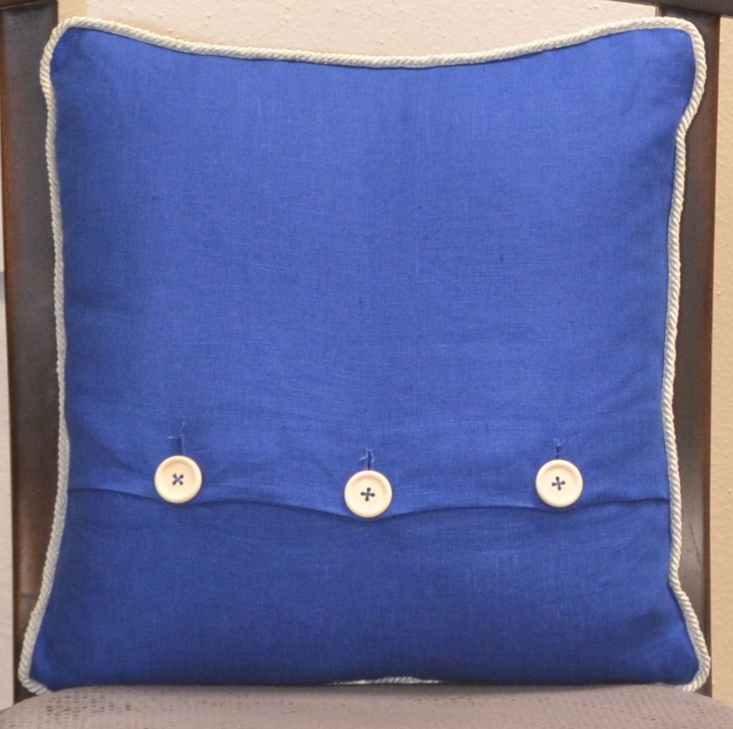 Linen Pillow (Royal blue)