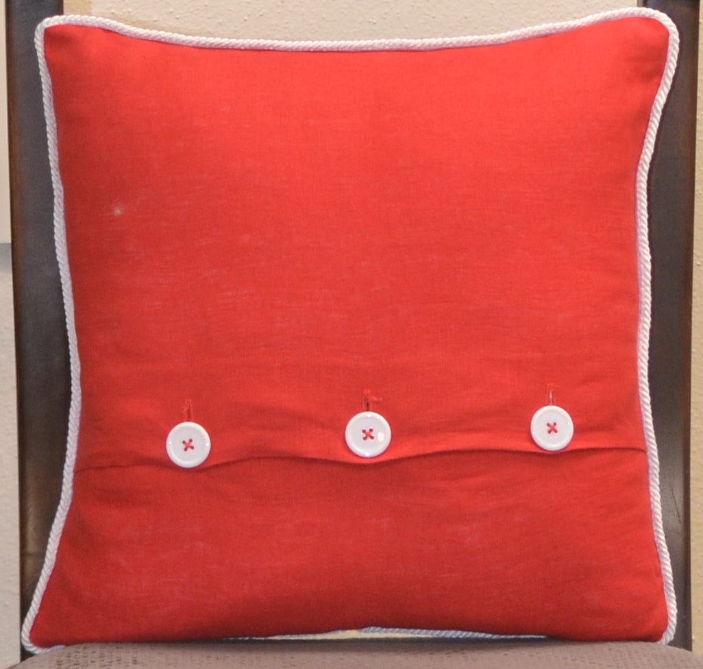 Linen Pillow (Red)