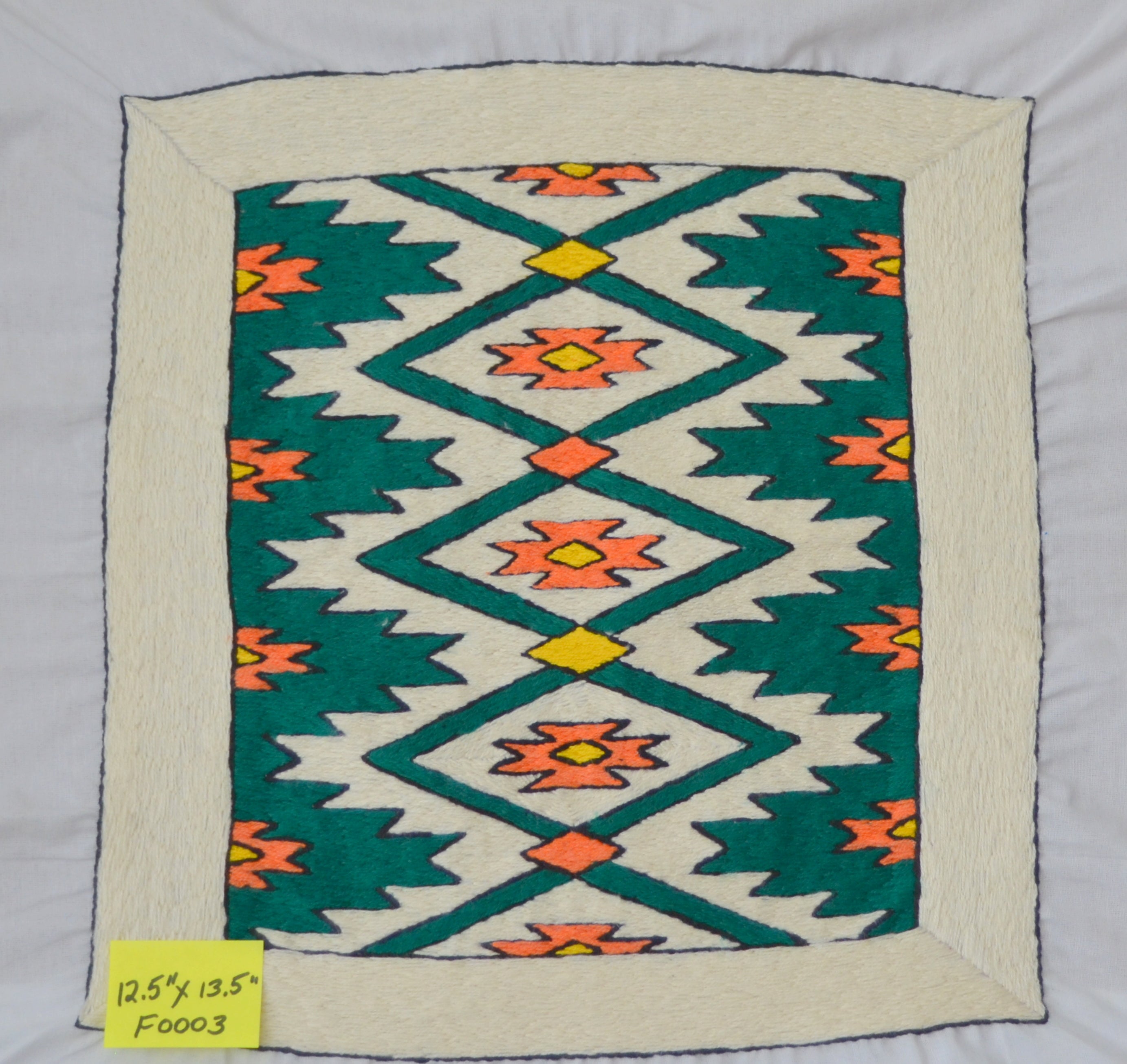 Embroidery "Flats" - Geometric on Off-white