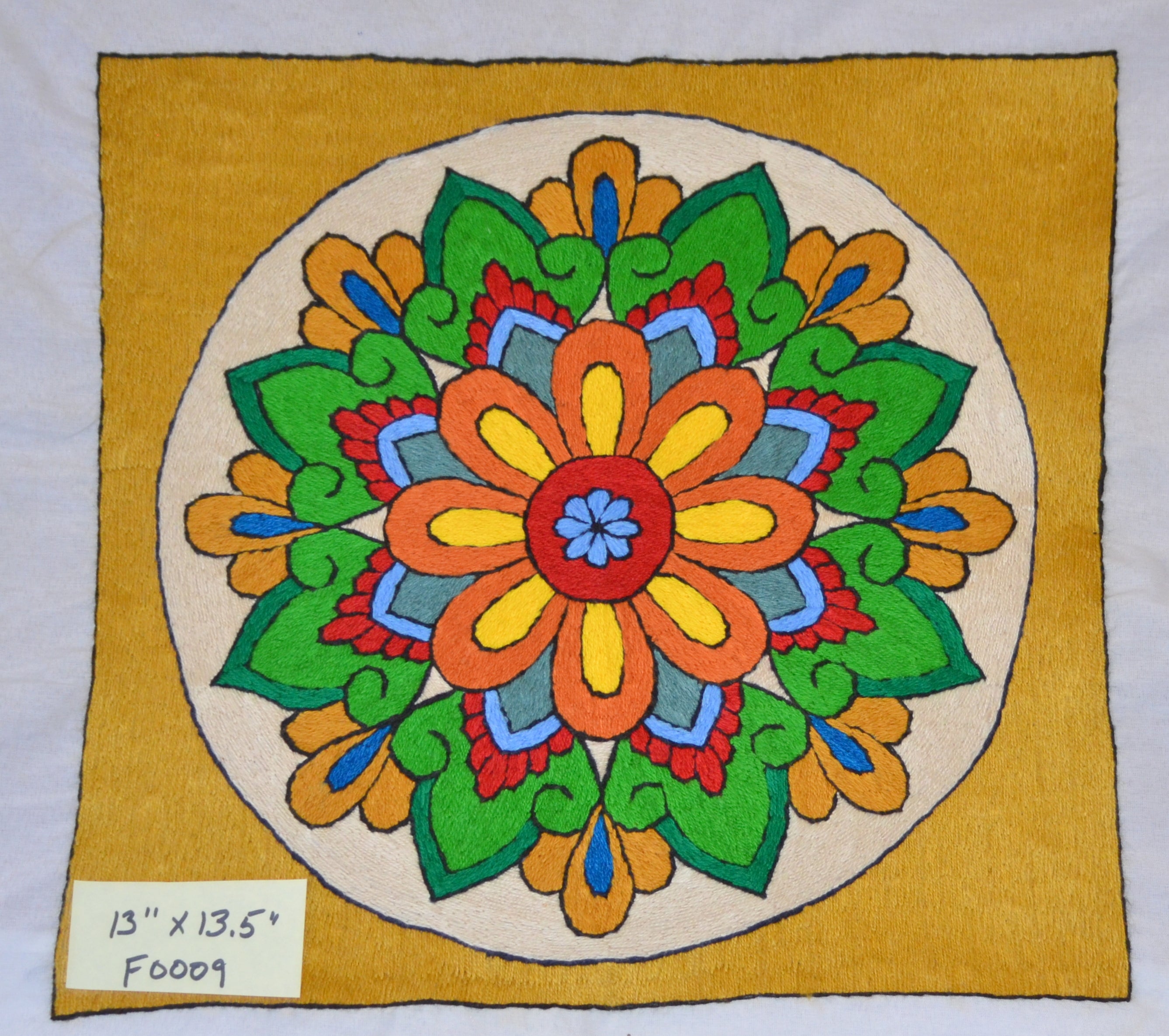 Embroidery "Flats" - Mandela on Gold